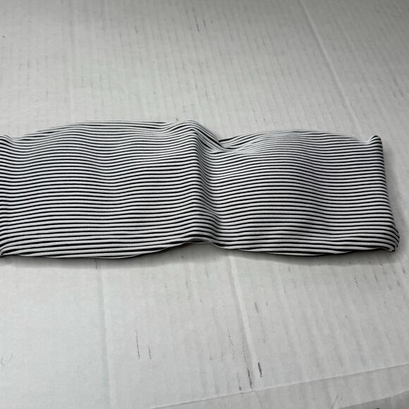 Eberjey Porto Bandeau Bikini Top - Blue White Stripe NWT Size Medium - Picture 3 of 7